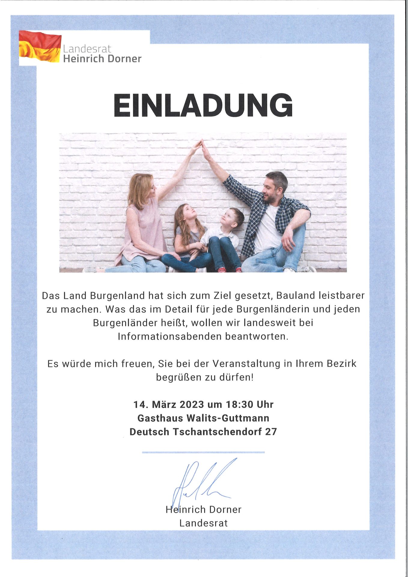 Mehr über den Artikel erfahren Infoabend zur Baulandmobilisierung