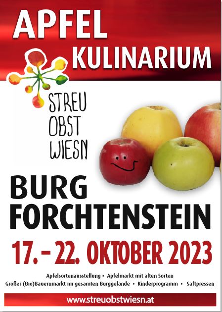 Read more about the article APFEL KULINARIUM auf Burg Forchtenstein 17.-22.10.2023
