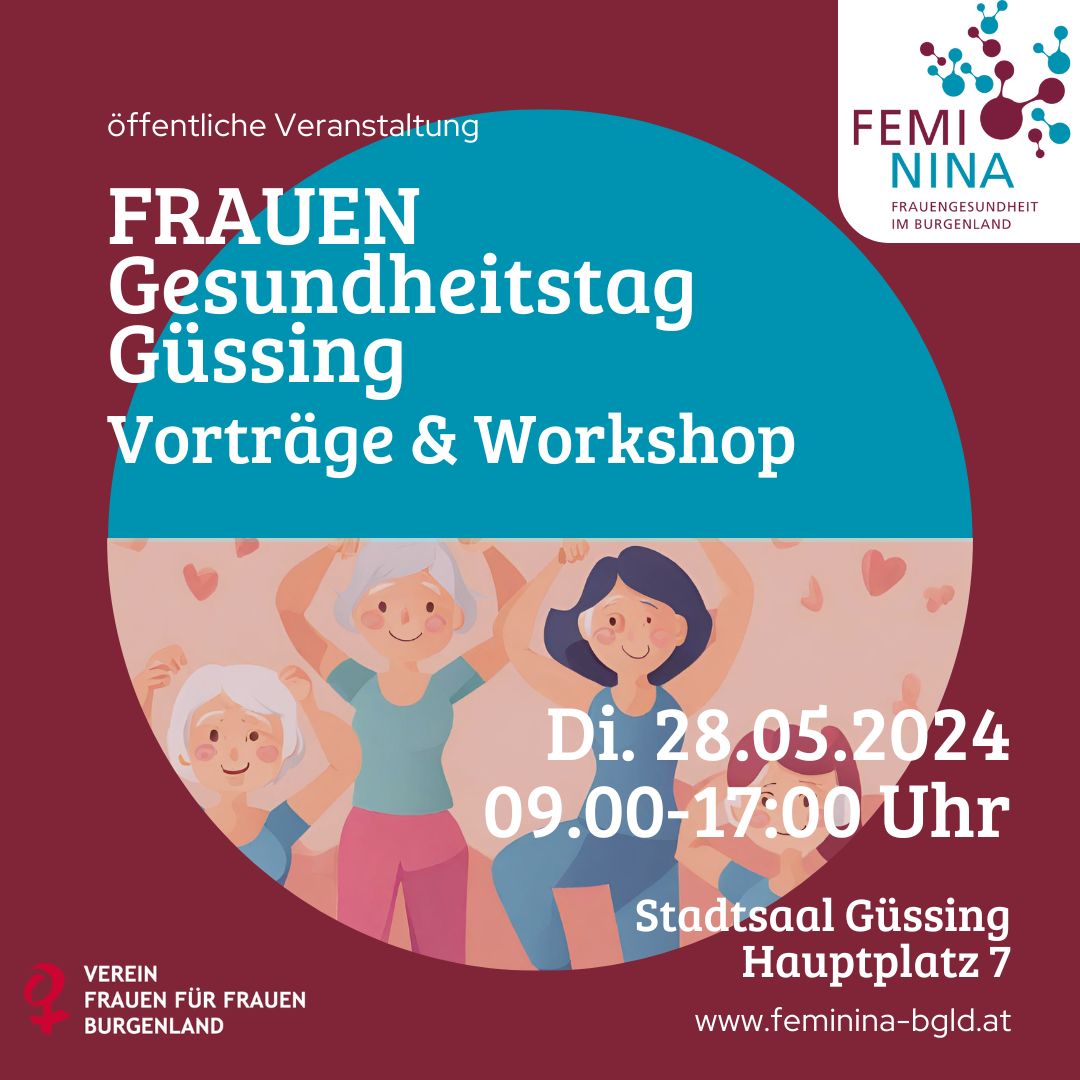 Mehr über den Artikel erfahren Einladung zum INTERNATIONALEN FRAUENGESUNDHEITSTAG am Dienstag, den 28.05.2024 in Güssing