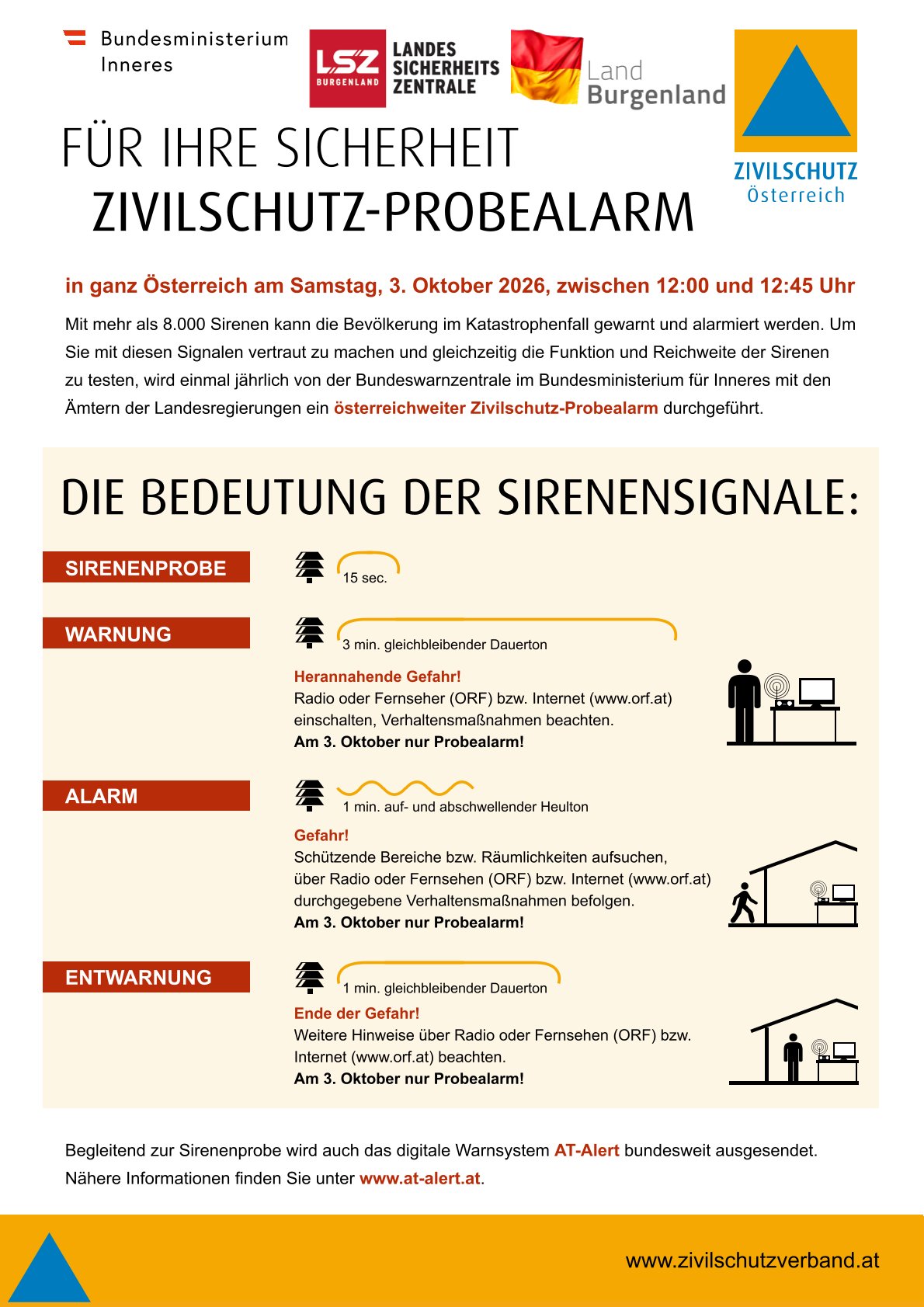 Mehr über den Artikel erfahren Zivilschutz Probealarm 2026