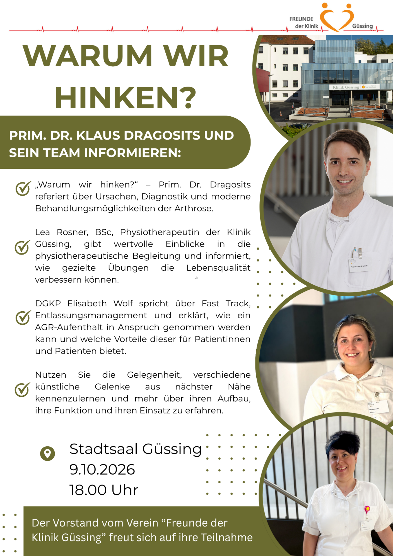 Mehr über den Artikel erfahren „Warum wir hinken?“ – Prim. Dr. Klaus Dragosits und sein Team informieren